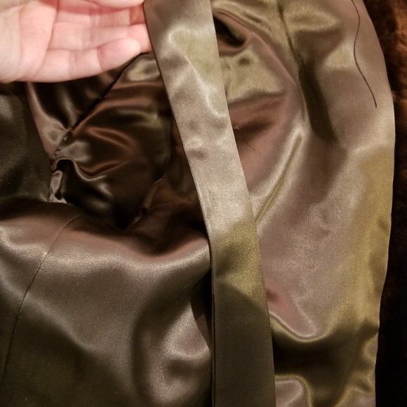 Vintage fur capelet with sleeves - Picture 8 of 9